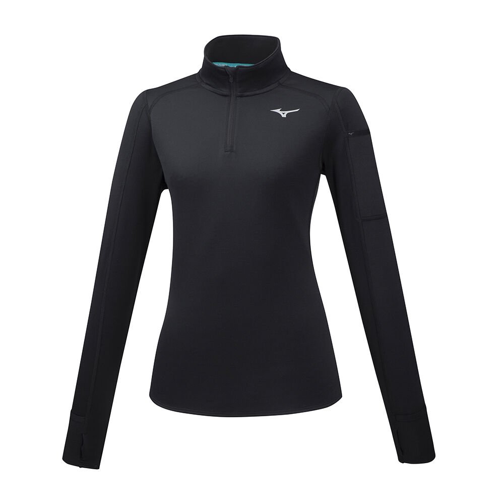 Mizuno Women's Vortex Warmalite HZ Running Tops Black (J2GC971109-YMV)